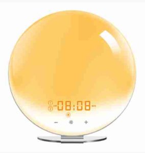 Round Sunrise Electronic Alarm Clock