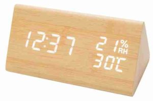 Wooden Digital Alarm Clock LED