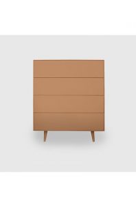 MOOD Slim Retro Colour 4 Drawer Tallboy