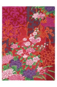 Yara garland rugs in pink and red rugs