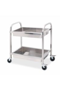 SOGA 2 Tier Stainless Steel Kitchen Trolley