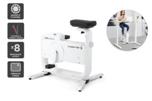 fortis home & office exercise bike with height adjustable desk