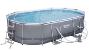 Bestway Power Steel Oval Wall Pool Set
