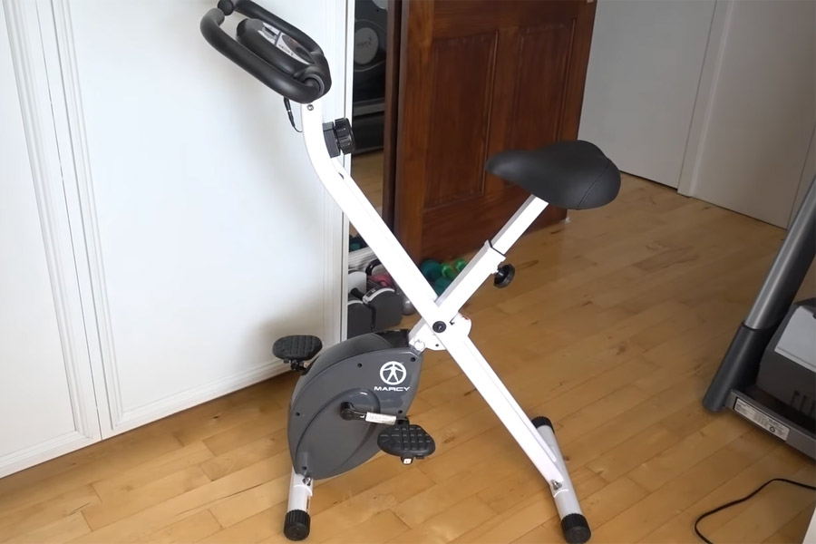 folding indoor exercise bike